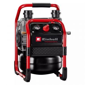 Einhell Professional Compresseur sans fil SILENZZO 36/210 Power X-Change (36 V, 8 bar max., cuve de 8 l, capacité de pompage 210 l/min, manomètres, sans lubrification, très silencieux, sans batterie)