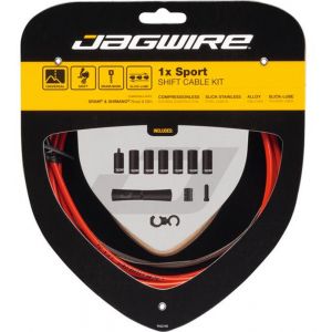Jagwire 1X Sport Shift Set de c&acirc;ble de d&eacute;railleur, red C&acirc;bles & Gaines