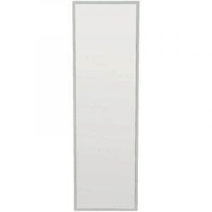 Dmora - Miroir Alp, Verre miroité, Objet d'ameublement Mural, Décoration avec Miroir, 50x2h160 cm, Blanc