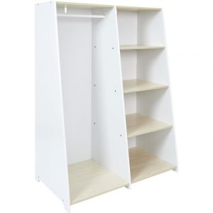 CMP Armoire - Penderie pour enfant - Blanc - 90 cm - Contemporain - Design