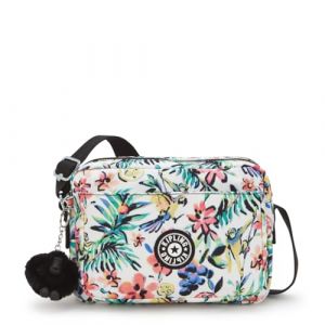 Kipling Abanu M Sac à Bandoulière de Taille Moyenne, Cocktail Floral (Orange)