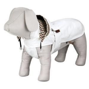 Trixie Manteau Certaldo S 33 cm blanc pour chien - Doublure amovible