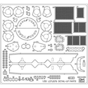 Hasegawa PHOTO-ETCHED PARTS FOR LOTUS79 (1/20 QG43)