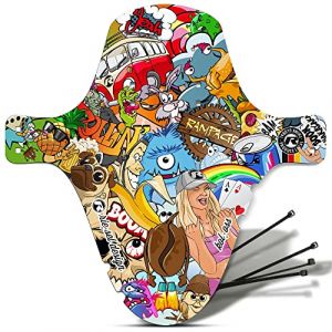 Riesel Design Garde Boue – KOLOSS Garde Boue Plus (livrés avec Colliers Rilsan) pneus Jusqu’à 3.0’’ Made in Germany - Stickerbomb eyecatcher