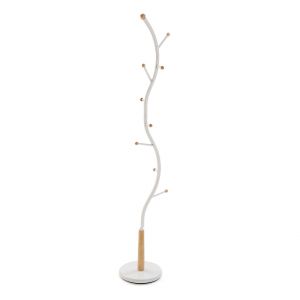 Versa Sisak Porte-Manteau Vêtements Portemanteau Style Minimaliste, avec 9 crochets ou cintres pour vêtements ou sacs pour le couloir, (h x l x l) 179 x 32
