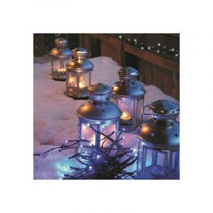 Millumine Guirlande solaire LED 16m bleu Ext&eacute;rieur