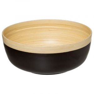 Image de Saladier Rond Bambou "Modern" 30cm Charbon Prix