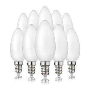 Hellum 207217 Ampoule LED à filament C35 E14 4 W équivalent 32 W 350 lm Mat A++ Blanc chaud 2700 K Angle de faisceau 330° 25000 h