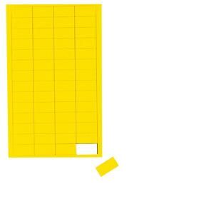Maul 65314-15 - Symboles magn&eacute;tiques, 56 x rectangles 1 x 2 cm, coloris jaune