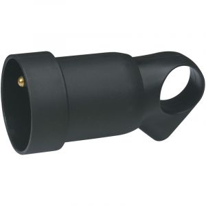 Legrand Fiche Femelle 16A 2P+T En Plastique Avec Anneau Extraction Noir