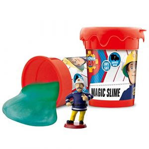 Craze Magic Slime Fireman Sam Mucus Magique Mucus d`enfants en boîte 150 g d`argile INCL. Figure de Pompier - 16626