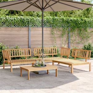 Salon palette de jardin 4 pcs bois d acacia massif