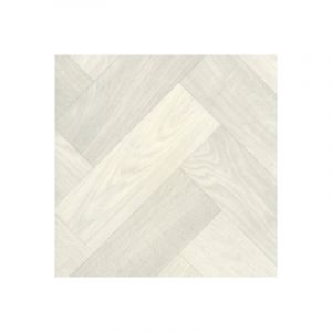 Décoweb Sol Vinyle Textile Rénove - Imitation Parquet Chevrons bâtons rompus - Chêne blanchi - Rouleau de 3m x 2m