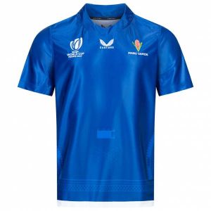 Coupe du monde de rugby des Samoa CASTORE Hommes Maillot domicile TM3340-BLEU