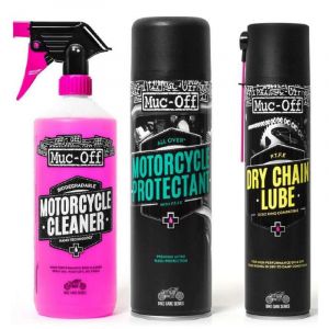 Muc-Off Kit entretien moto Motorcycle Clean Protect & Lube Kit