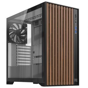 Bo&icirc;tier PC - NEWWAY - NW1 - Fa&ccedil;ade en Bois - Compatible ATX/Micro-ATX/ITX - Ventilateurs Inclus