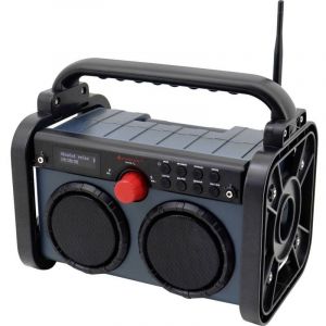 Soundmaster DAB85BL Radio de chantier dab+, fm aux, dab+, fm bleu, noir Y388183