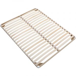 Vente-unique - Sommier cadre &agrave; lattes 180 x 200 cm - 2x19 lattes - Sans pieds - Beige - kalista de ysm&eacute;e