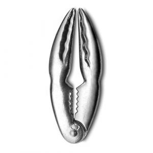 Cook Concept KU0014 Pince &Agrave; Crustac&eacute;s en INOX - Ustensile de Cuisine Ergonomique - Con&ccedil;u pour Prise en Main Confortable - Force de Serrage Optimale - Taille Unique - Couleur Gris