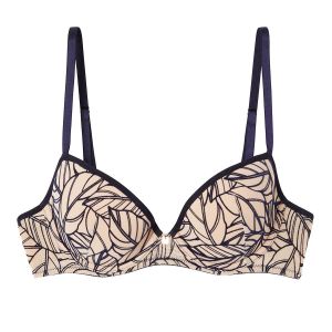 Soutien-gorge ampliforme coque moul&eacute;e bleu marine Myrtille