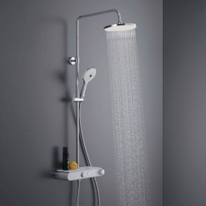 Duravit Shower Systems Colonne de douche Shelf 1050 MinusFlow avec mitigeur thermostatique de douche, TH4382008005, TH4382