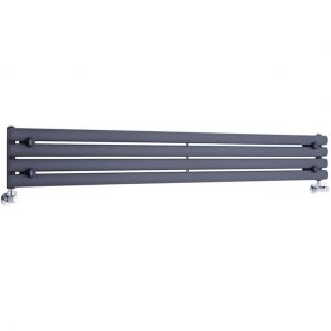 Hudson Reed TDRA008BVB - Radiateur Design horizontal Vitality 23,6cm x 178cm x 5,6cm 647 Watts