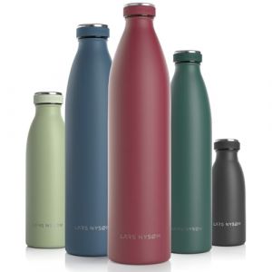 LARS NYSOM Ren Gourde isotherme en acier inoxydable 1500ml Rouge Baies