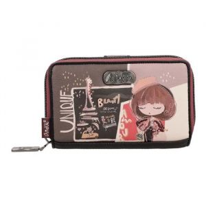 Anekke Porte-monnaie brun foncé multicolore pour femme - Mademoiselle Wallet M Multicolor 319541