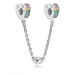 Image de Pandora Charm 797021NRPMX - Charm Chaine De Confort Arcs De L'Amour Multicolores Femme
