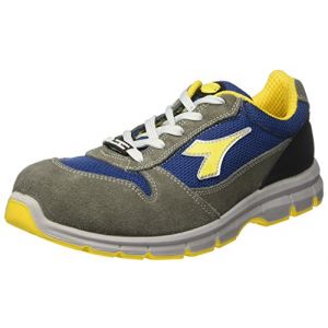 Diadora Run Textile Low S1p, Chaussures de travail mixte adulte, Gris (Grigio Castello/blu Insegna), 47 EU