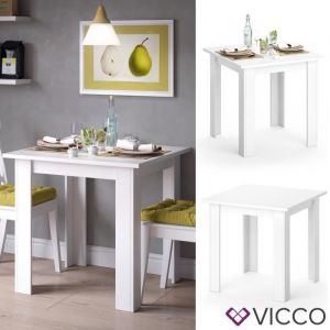 Image de Table à manger „Karlos“ 80cm Blanche Vicco