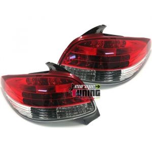 2 FEUX A LEDS ROUGES CHROM POUR 206