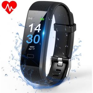 Montre Connect&eacute;e Bracelet Connect&eacute; Podometre Smartwatch Cardio Homme Femme Etanche IP68 Montre Sport Multifonctionnelle pour Android