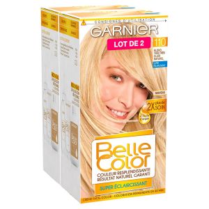 Image de Garnier Belle Color - Coloration Permanente 110 Blond Tr&egrave;s Tr&egrave;s Clair - Les 2 Bo&icirc;tes