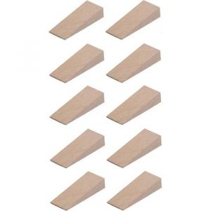 Image de Cyclingcolors 5x cale en bois universelle 6mm + 5x cale en bois universelle 12mm (55mm x20mm) meuble porte calage ajustement table armoire cuisine