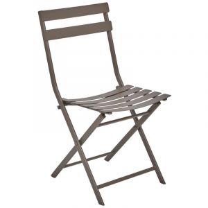 Hesperide Chaise m&eacute;tal pliante Greensboro caf&eacute;