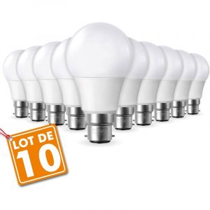 Eclairage design Lot de 10 Ampoules LED B22 11W Eq 90W | blanc-chaud-2700k