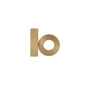 Oyoy living Bougeoir or en laiton H10x10,6x2,6 cm