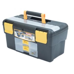 Plastiken Boîte a outillage 81042NOIRE - 42 cm - titanium - en plastique