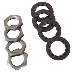 Tibelec 4 &eacute;crous &eacute;paisseur 2,5mm 10x acier 4p