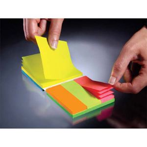 Image de Post-It Bloc note repositionnable avec notes marker (76x76 mm)