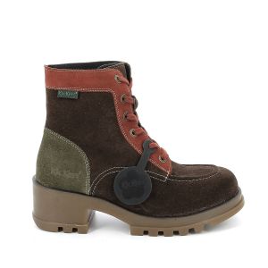 Kickers Bottines KICK HELLO - Couleur 36,37,38,39,40,41 - Taille Marron