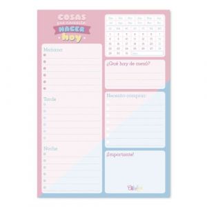 Grupo erik Bloc-Notes Bureau Carouge Blue & Pink