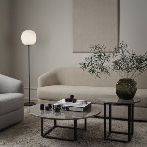 Lampadaire - LANTERN Verre opalin blanc &Oslash; 30 x H 150 cm