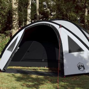 VidaXL Tente de camping 4 personnes blanc 300x250x132 cm taffetas 185T
