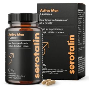 Serotalin Active Men T-Kapseln | Testosteron Booster für Männer | Maca hochdosiert, Zink & Shilajit