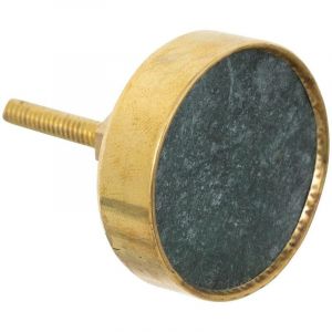 Atmosphera Cr&eacute;ateur d'int&eacute;rieur - Lot de 2 Boutons de Meuble "Lena" 3cm Noir