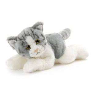 Anima Peluche Chat couché 30 cm