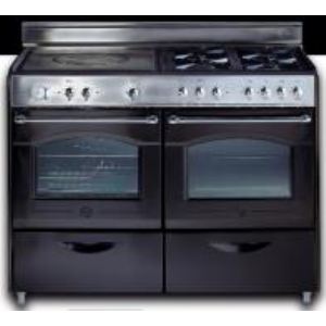 Image de Rosières RBC 127/1 - Cuisinière 4 feux gaz, grille en fonte double et four électrique Bocuse