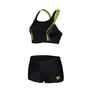 Arena Women's Bikini Energy Back Graphic - Bikini taille 38, noir